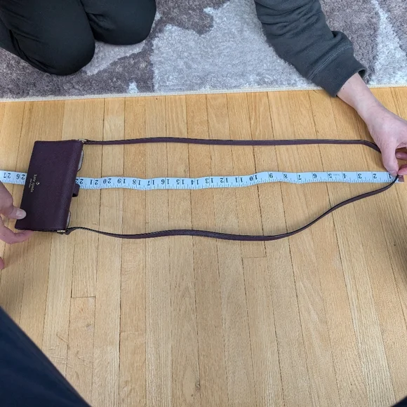 Kate Spade Laurel Way Winni Crossbody Wallet - Burgundy Saffiano - Picture 11 of 11